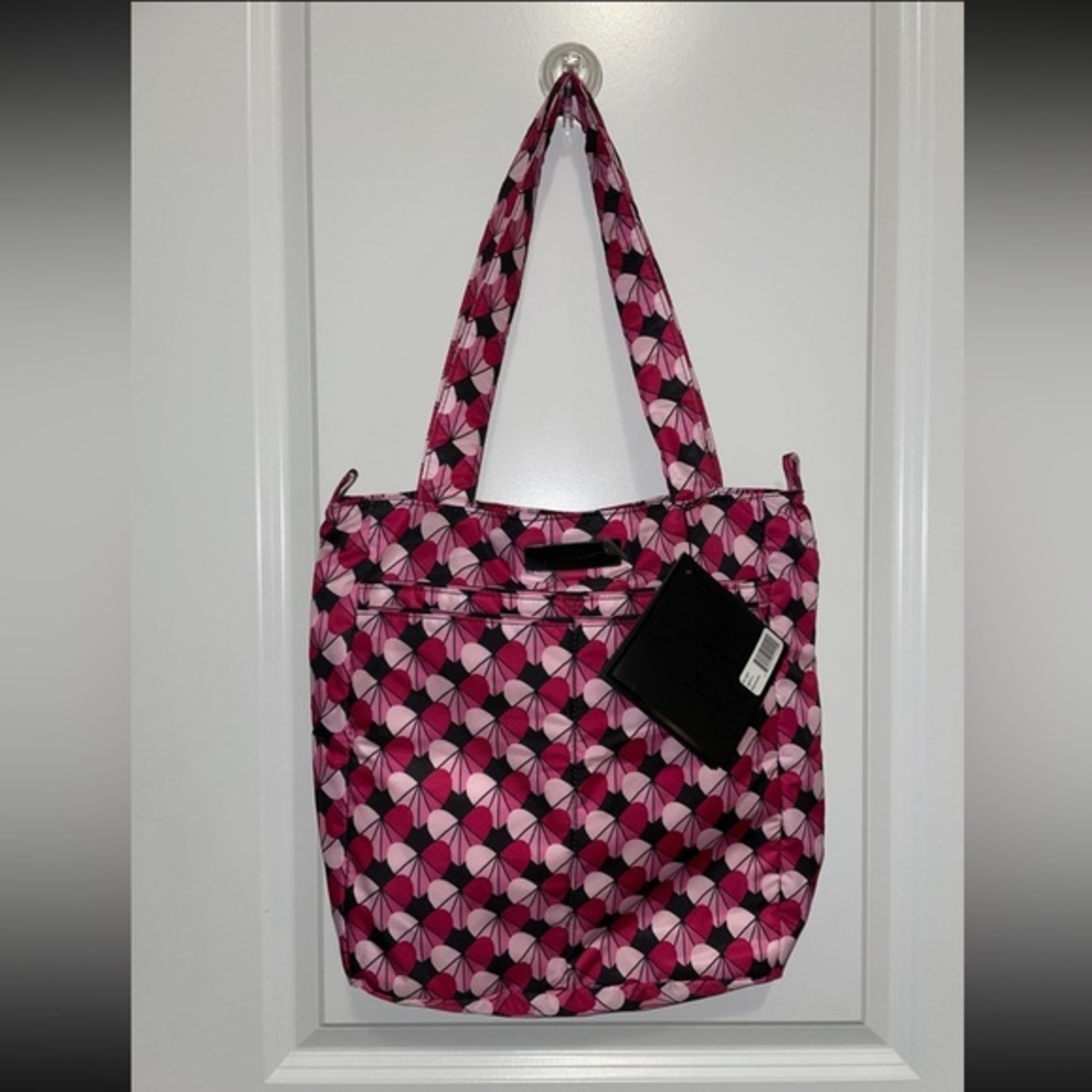 Ju-ju-be Onyx Heart Be Light Tote‎ Bag Pink Black NWT